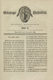 Gruenberger Wochenblatt. 1828, Stück 50 (13 Dezember)