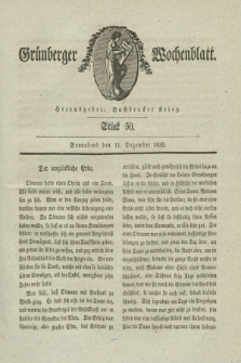 Gruenberger Wochenblatt. 1830, Stück 50 (11 Dezember)