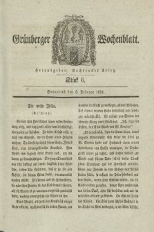 Gruenberger Wochenblatt. 1831, Stück 6 (5 Februar)