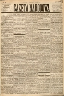 Gazeta Narodowa. 1887, nr 14