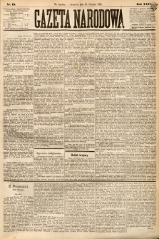 Gazeta Narodowa. 1887, nr 15