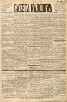 Gazeta Narodowa. 1887, nr 34