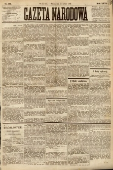 Gazeta Narodowa. 1887, nr 36