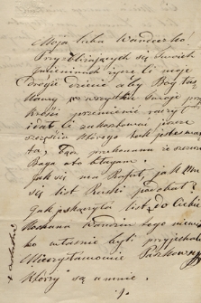 Fragment korespondencji Wandy z Dzieduszyckich Korytowskiej z lat 1856–1901
