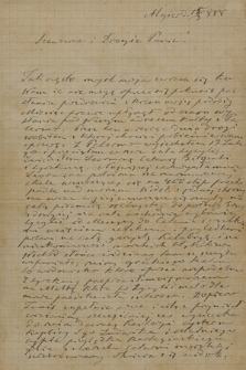 Fragment korespondencji Seweryny z Trojackich Trojackiej z lat 1852-1905