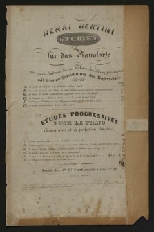 50 Uebungen, Einleitung zu den Uebungen v. Cramer : op. 29, 32 (4 Lief.). Lfg. 1