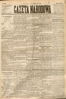 Gazeta Narodowa. 1887, nr 72