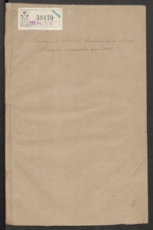 Conclusiones Ex Vniversa Philosophia Aristotelis Specvlativa, ad Mentem D. Thomæ Doctoris Angelici [...] Concinnatæ: & Sub Præsidentia M. Alberti Topinski [...] Per Stanislaum Pecherzynski [...] Publico Certamini, Expositæ. Anno Domini 1695. Die 30. Octobris. Horis Pomeridianis