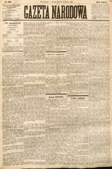 Gazeta Narodowa. 1887, nr 98