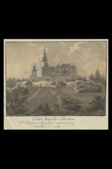 Widok Kościoła i klasztoru So Krzyża na Łysej Górze założonego przez Bolesława Io r. 1008