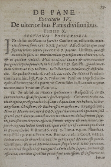 De Pane Ejus Natura, usu, Affectionibus. Exercitatio IV. Divisiones Panis ulterius pertexens. Ad Sententiarum Collationem in Gymnasio Gedanensi Proposita. Præside Henrico Nicolai. Philos. Professore