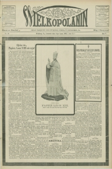 Wielkopolanin : organ urzędowy Unii Świętego Józefa w Pittsburgu, PA. R.5, No 30 (23 lipca 1903)