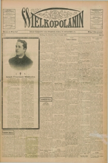 Wielkopolanin : organ urzędowy Unii Świętego Józefa w Pittsburgu, PA. R.9, No. 31 (1 sierpnia 1907)