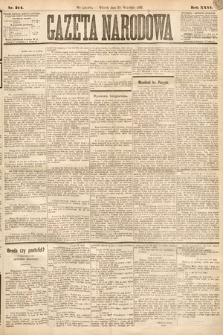 Gazeta Narodowa. 1887, nr 214