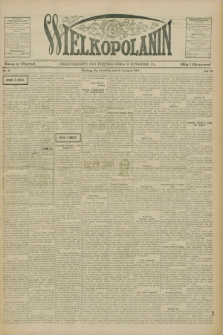Wielkopolanin : organ urzędowy Unii Świętego Józefa w Pittsburgu, PA. R.9, No. 48 (28 listopada 1907)