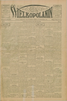 Wielkopolanin : organ urzędowy Unii Świętego Józefa w Pittsburgu, PA. R.10, No. 14 (2 kwietnia 1908)
