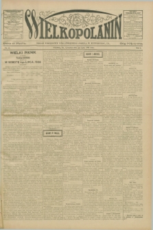Wielkopolanin : organ urzędowy Unii Świętego Józefa w Pittsburgu, PA. R.10, No. 27 (2 lipca 1908)