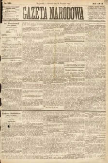 Gazeta Narodowa. 1887, nr 222