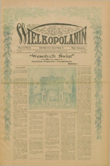 Wielkopolanin : organ urzędowy Unii Świętego Józefa w Pittsburgu, PA. R.12, No. 51 (22 grudnia 1910)