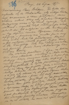 Korespondencja Józefa Bohdana Zaleskiego z lat 1823-1886. Odpisy listów T. 10, P-R