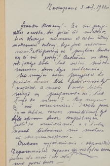 Korespondencja rodzinna Władysława Orkana. [T. 7: Listy Bronisławy z Chajkowskich Smreczyńskiej 1. v. Folejewskiej, z lat 1922-1925]