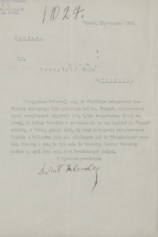 Korespondencja Władysława Leopolda Jaworskiego i Prezydium Naczelnego Komitetu Narodowego z lat 1909-1920. T. 11, Inlender Adolf – Jüdischer Nationalverein in Österreich