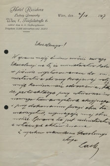 Korespondencja Władysława Leopolda Jaworskiego i Prezydium Naczelnego Komitetu Narodowego z lat 1909-1920. T. 14, Lachs Zygmunt – Łyszkowski Stanisław