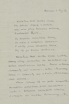 Listy Władysława Orkana do rodziny. [T. 3: Listy do Marii Zwierzyńskiej, późniejszej Smreczyńskiej, pierwszej żony Władysława Orkana, z lat 1908-1912]