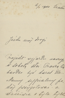 Korespondencja rodzinna Jana Gwalberta Pawlikowskiego z lat 1881–1910. T. 8, Listy żony, Wandy z Abramowiczów Pawlikowskiej z lat 1900–1903