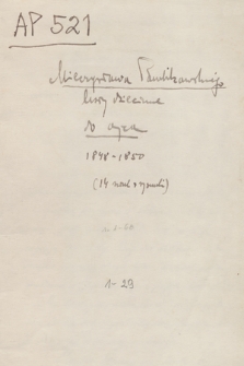 Listy Mieczysława Pawlikowskiego. T. 1, „Mieczysława Pawlikowskiego listy dziecinne do ojca” Gwalberta Pawlikowskiego