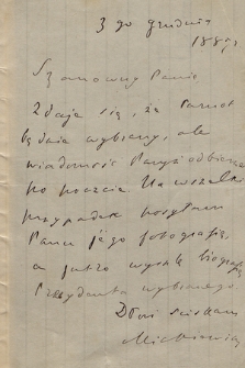 Korespondencja Zygmunta Sarneckiego z lat 1885-1916. T. 4, Mickiewicz Wł. – Pawlikowski T.