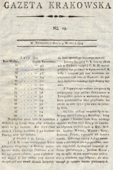 Gazeta Krakowska. 1804, nr 19