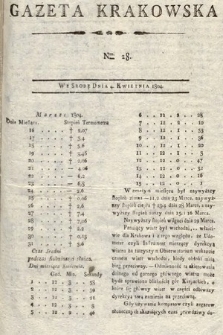 Gazeta Krakowska. 1804, nr 28
