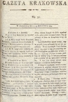 Gazeta Krakowska. 1804, nr 31