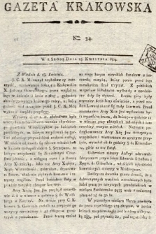 Gazeta Krakowska. 1804, nr 34
