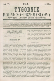 Tygodnik Rolniczo-Przemysłowy : wydawany przez c. k. Towarzystwo gospodarczo-rolnicze Krakowskie. R.6, № 3/4 (1859)