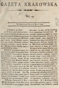 Gazeta Krakowska. 1804, nr 43