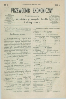 Przewodnik Ekonomiczny : pismo poświęcone sprawom rolnictwa, przemysłu, handlu i ubezpieczeń. R.1, nr 2 (24 kwietnia 1870)