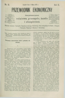 Przewodnik Ekonomiczny : pismo poświęcone sprawom rolnictwa, przemysłu, handlu i ubezpieczeń. R.2, nr 10 (5 marca 1871)