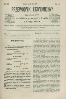 Przewodnik Ekonomiczny : pismo poświęcone sprawom rolnictwa, przemysłu, handlu i ubezpieczeń. R.2, nr 30 (23 lipca 1871)