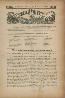 Dzień Święty. R.6, No. 14 (5 kwietnia 1888)