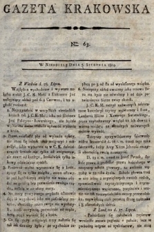 Gazeta Krakowska. 1804, nr 63