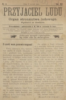 Przyjaciel Ludu : organ Stronnictwa Ludowego. 1902, nr 4