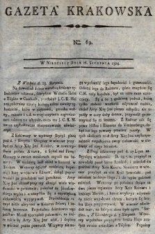 Gazeta Krakowska. 1804, nr 69