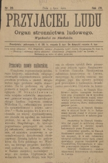 Przyjaciel Ludu : organ Stronnictwa Ludowego. 1902, nr 28