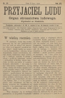 Przyjaciel Ludu : organ Stronnictwa Ludowego. 1902, nr 29