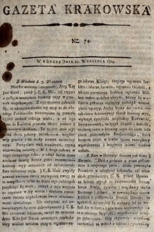 Gazeta Krakowska. 1804, nr 74