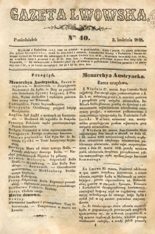 Gazeta Lwowska. 1848, nr 40