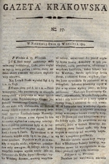 Gazeta Krakowska. 1804, nr 77