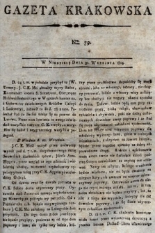 Gazeta Krakowska. 1804, nr 79